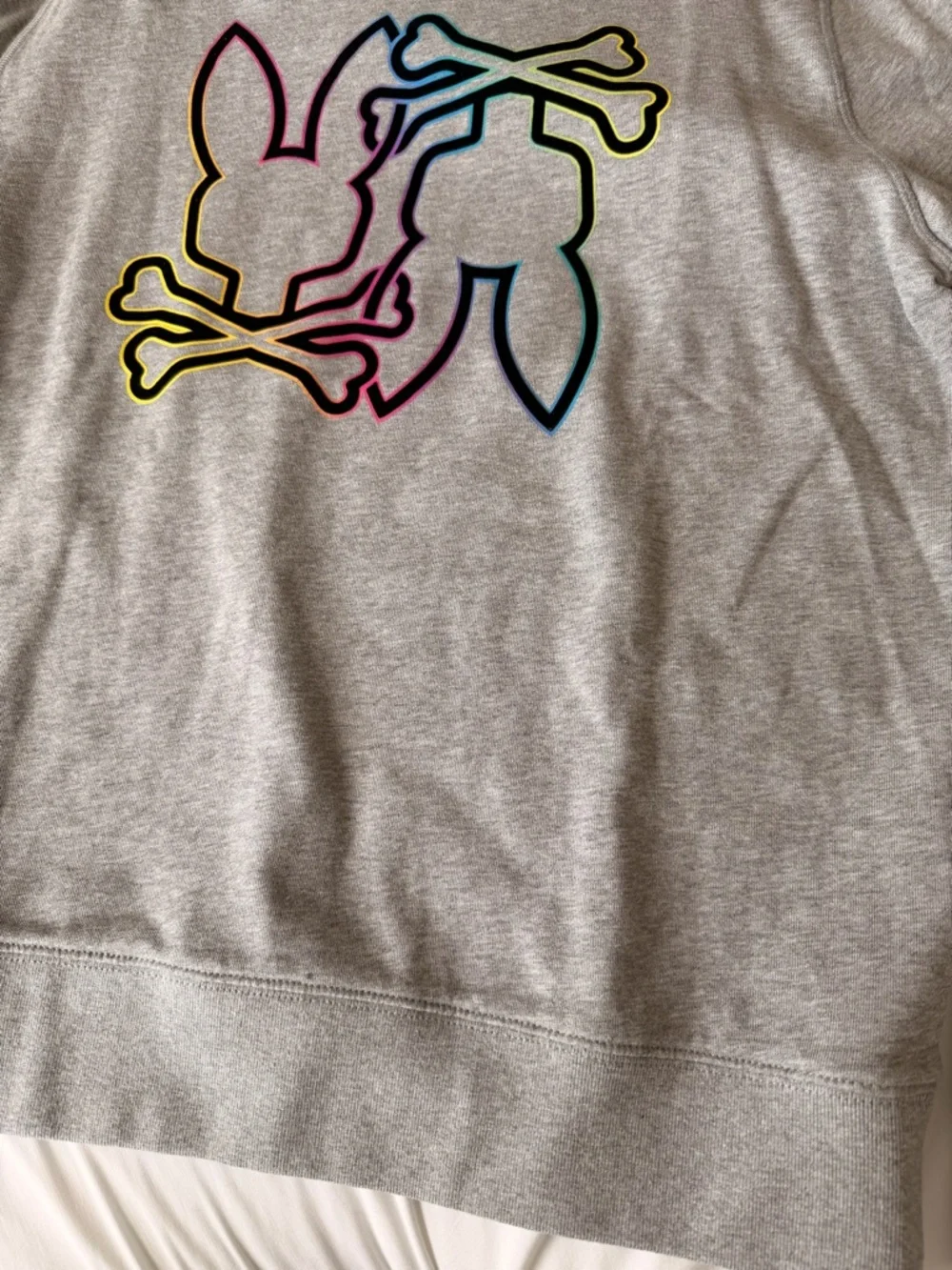 Men’s Psycho Bunny Gray Sweatshirt Large - Picture 6 of 8